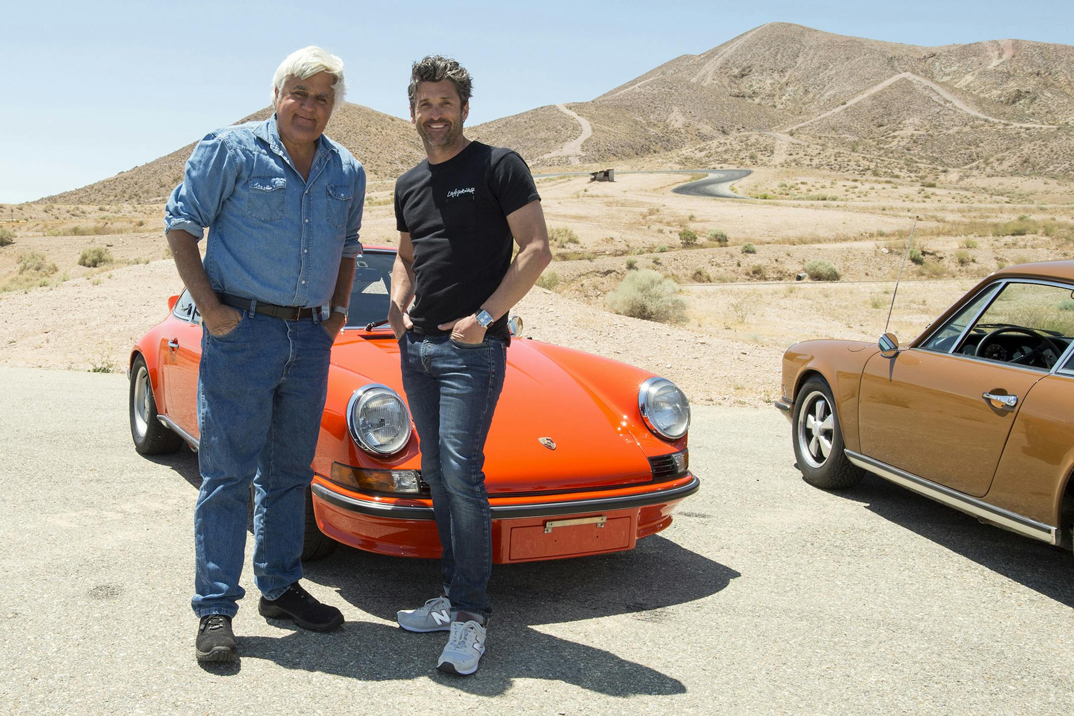 "Jay Leno's Garage" features the stories behind classic cars and the people who own them, including one episode that interveiwed Patrick Dempsey. (Nicole Weingart/CNBC)