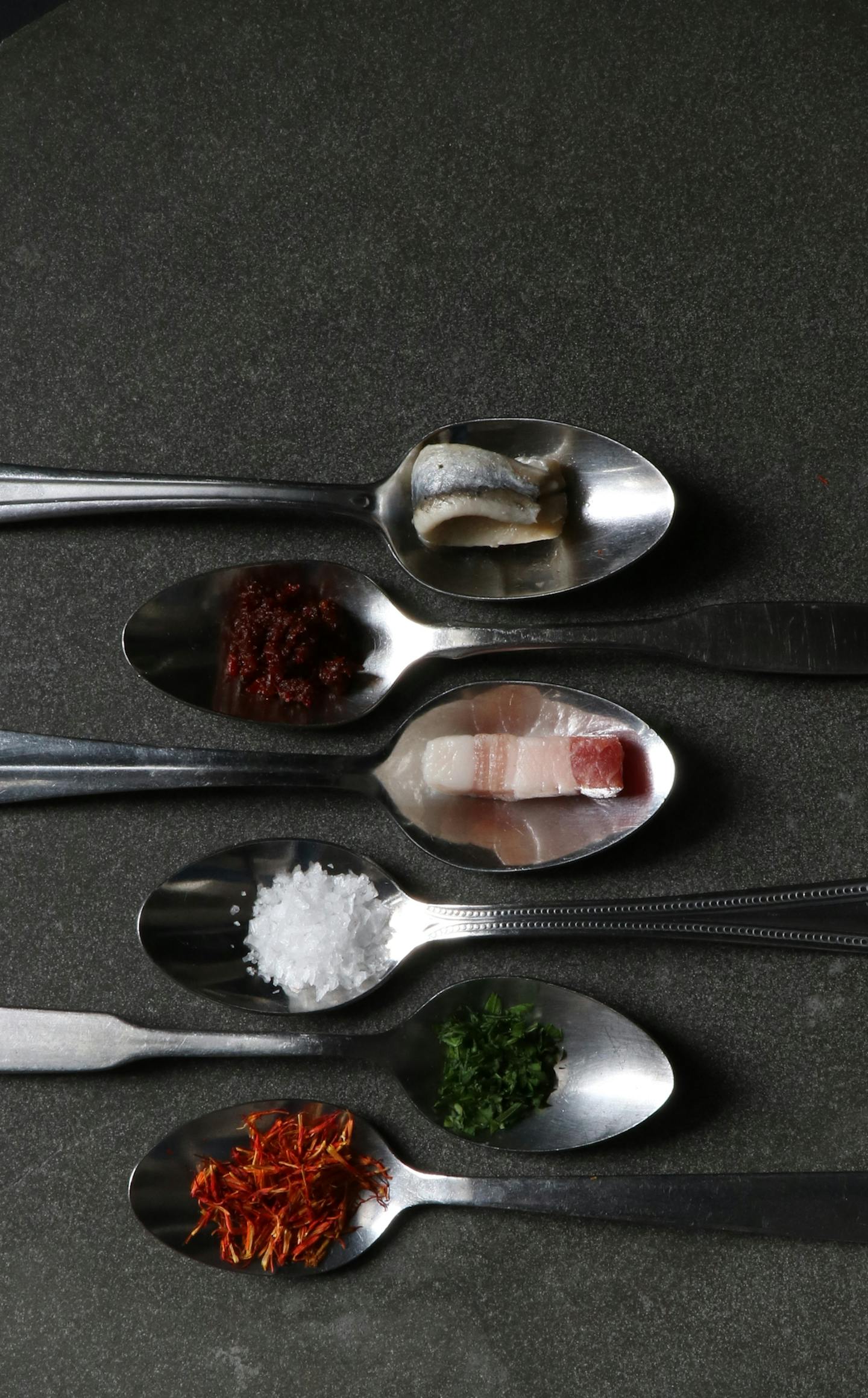 Try these secret ingredients: anchovies, harissa, banyuls vinegar, azafran en flor, lardons, parsley, finishing salt. Photo by Mary Jo Hoffman * Special to the Star Tribune