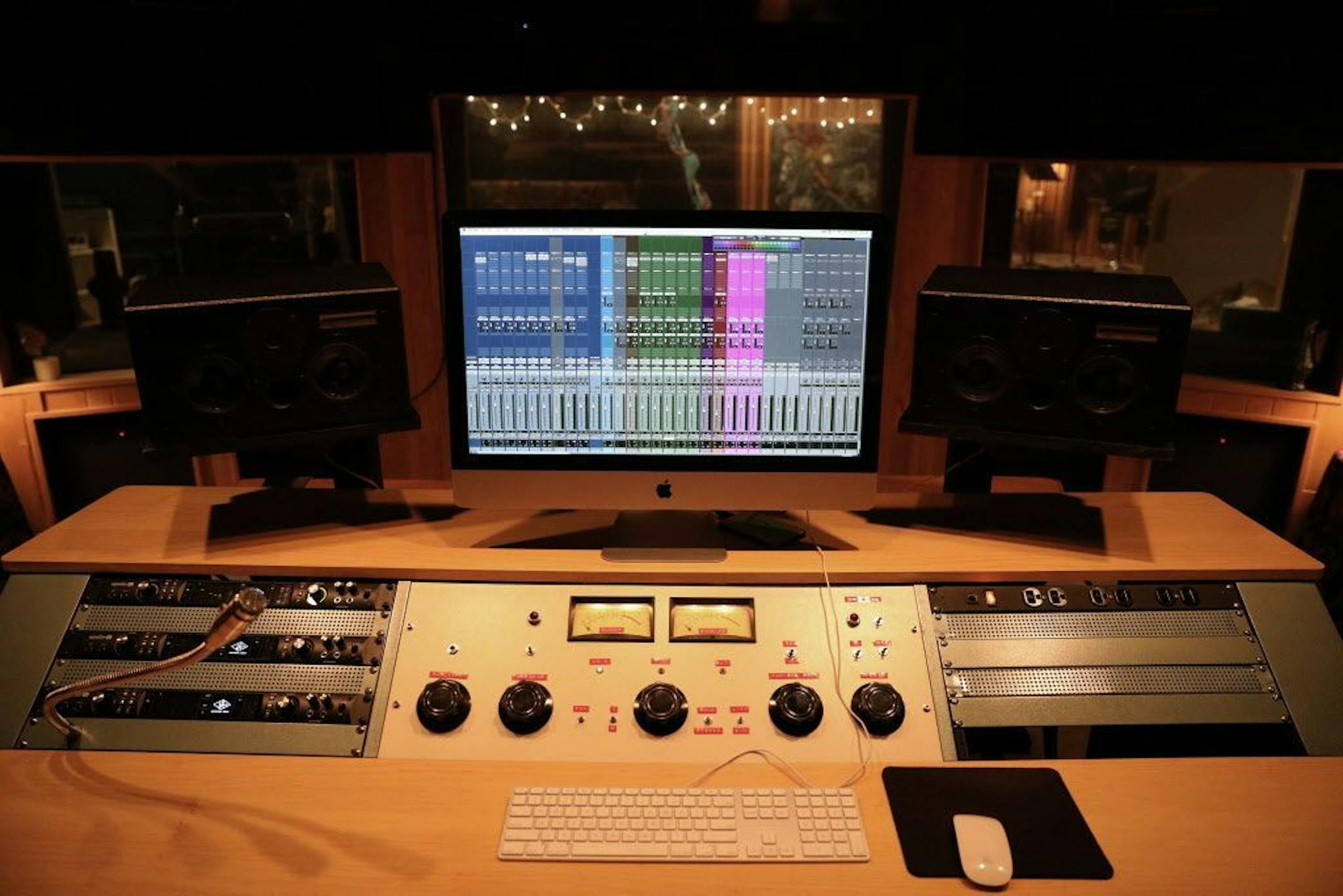 Pictured is the engineering room for Studio A in the former Flyte Tyme Studios.