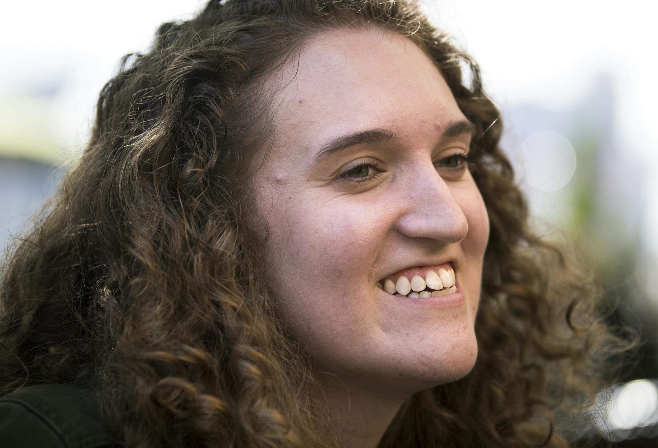 Clare Eisenberg, a member of Fourth Generation, speaks during an interview in Minneapolis. ] (Leila Navidi/Star Tribune) leila.navidi@startribune.com BACKGROUND INFORMATION: Clare Eisenberg and Lisa Johnson, two members of Fourth Generation, pose for a photo at St. Anthony Main in Minneapolis on Friday, September 9, 2016. The Minneapolis Foundation has created some middle ground for younger, middle-class do-gooders who want to be a bit more intentional about their giving. It's called the Fourth