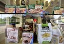 A selection of products made by ConAgra Foods is on display at ConAgra world headquarters in Omaha, Neb., Tuesday, June 30, 2015. ConAgra Foods Inc. p