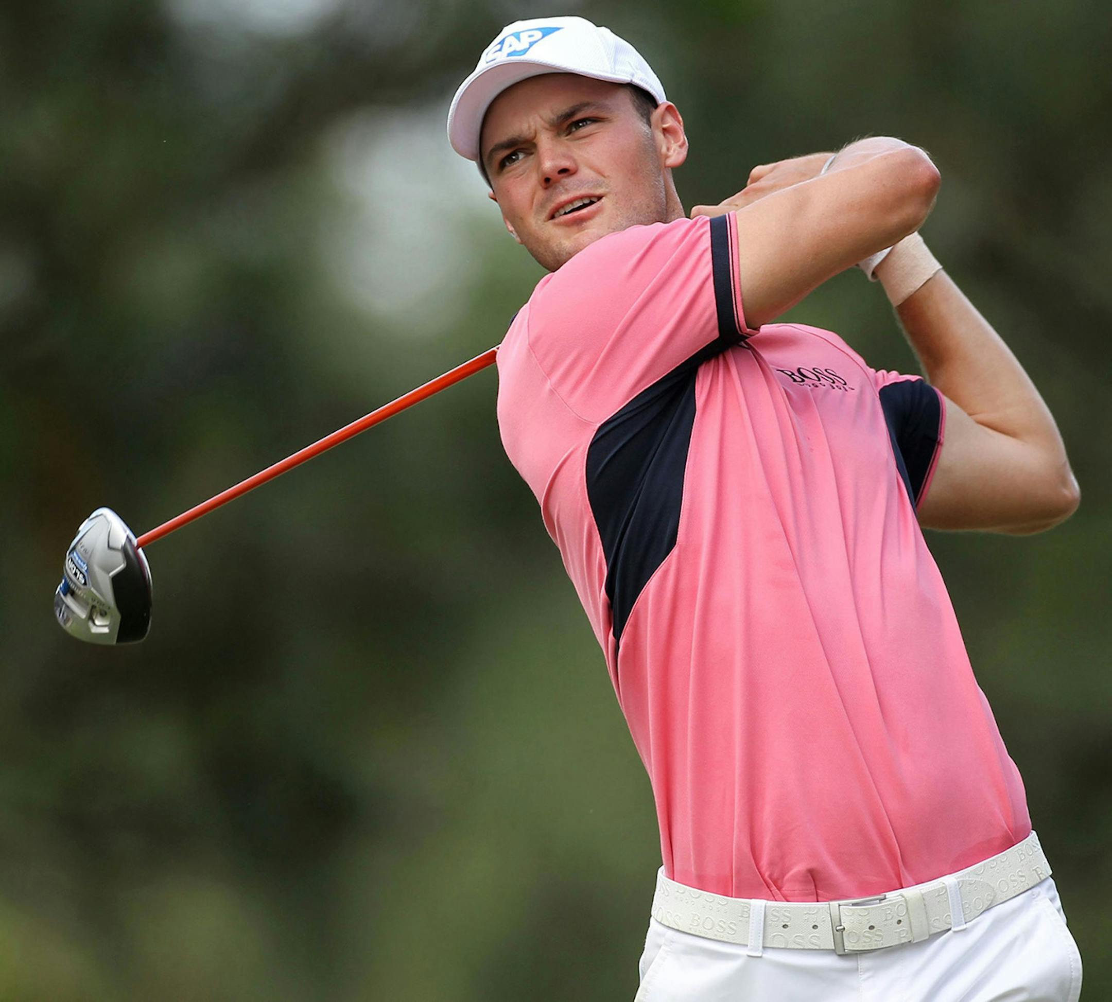 Golfer Martin Kaymer of Dusseldorf, Germany, keeps his eyes on his tee shot on the fifth hole during the third round of the 2014 U.S. Open at Pinehurst No. 2 in Pinehurst, N.C., Saturday, June 14, 2014.