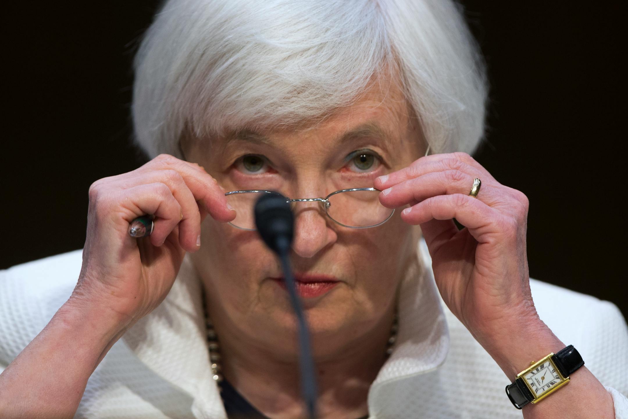 Federal Reserve Chairman Janet Yellen testified before the Senate Banking Committee on Tuesday, June 21, 2016. Yellen said the U.S. economy faces a number of uncertainties that require the Fed to proceed cautiously in raising interest rates.