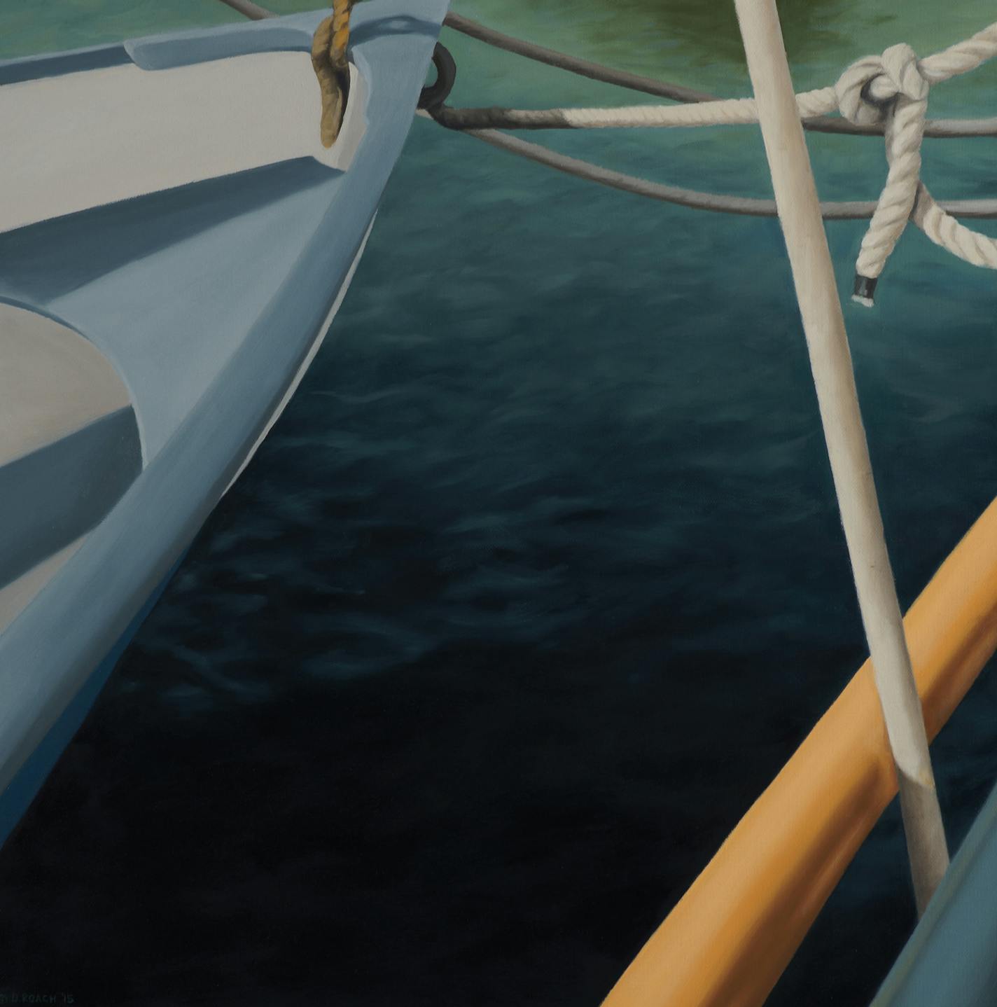 Provided by Groveland Gallery "Bow Lines," painting by Minneapolis artist Dani Roach.