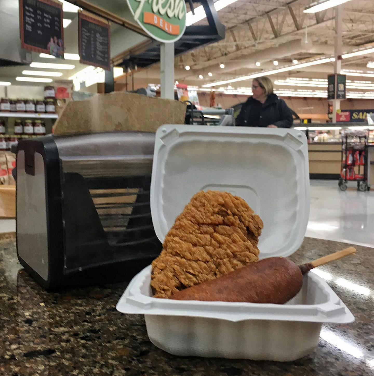 Cub Foods chicken tenders and corn dogs.
Photo by James Lileks