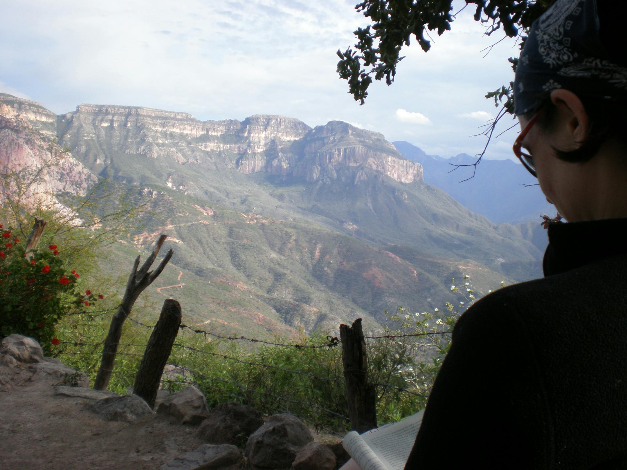 The hike up Botapilas Canyon offers a nice spot to rest in the shade, read a book and catch a view.