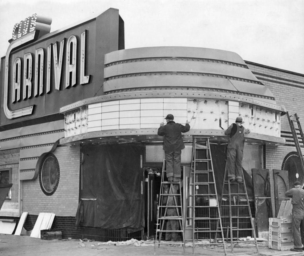 Club Carnival nightclub on 16th Street and Nicollet Avenue in 1948. The venue, which changed names several times during this period, was frequented by Kid Cann.