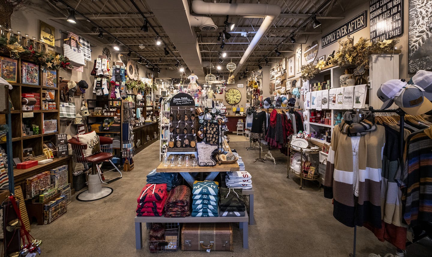 Burlap & Brass is a recent edition to the 50th & France shopping area in Edina. (Carlos Gonzalez/Star Tribune)