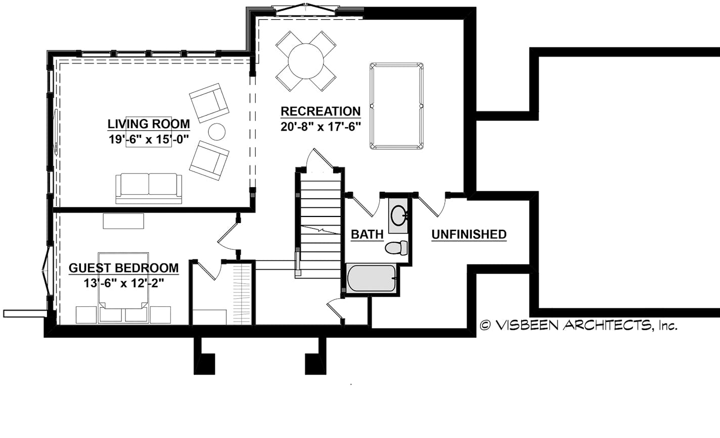 Classic Colonial even has a cupola. for home plan 103016 (lower level)