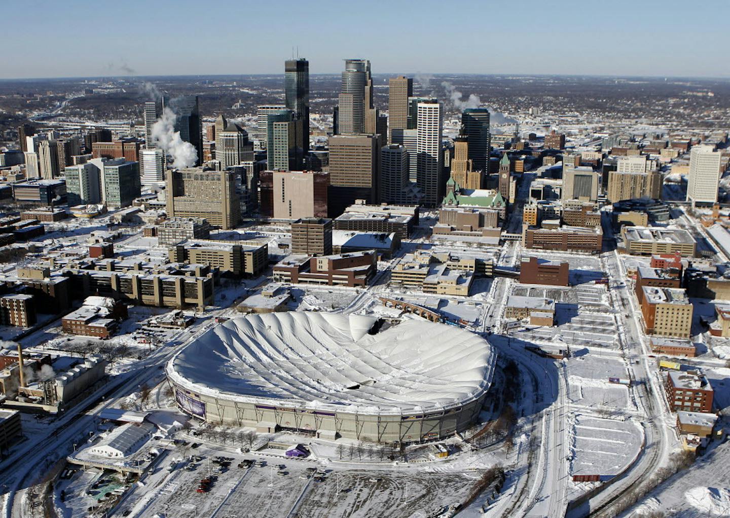 Surly Brewing wrote a funny primer on Minnesota, capping it off with a photo of the deflated Metrodome.