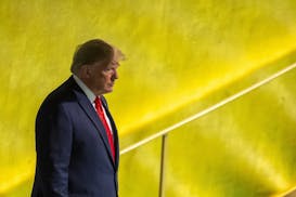 U.S. President Donald Trump arrives to address the 74th session of the United Nations General Assembly at U.N. headquarters Tuesday, Sept. 24, 2019. (