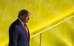 U.S. President Donald Trump arrives to address the 74th session of the United Nations General Assembly at U.N. headquarters Tuesday, Sept. 24, 2019. (