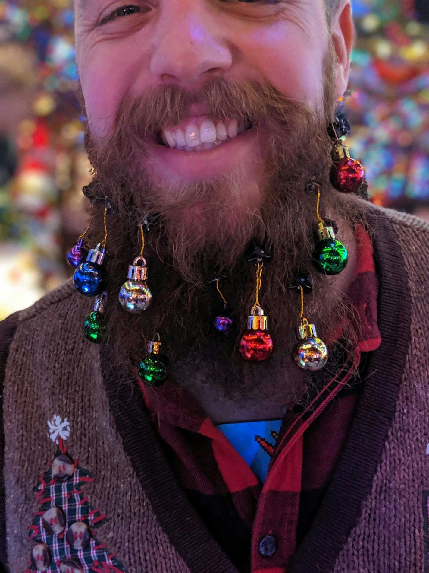 Even the bartenders get decked out at Mary's Christmas Palace, a holiday-themed bar at Betty Danger's Country Club in northeast Minneapolis.