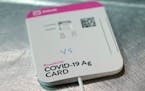 A BinaxNOW rapid COVID-19 test can deliver results in 15 minutes.