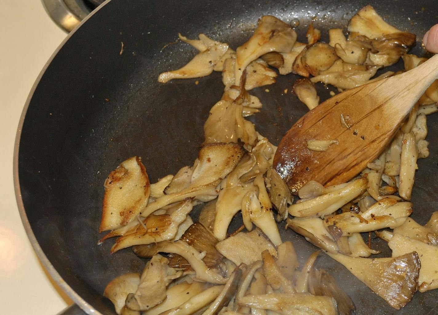 Hen-of-the-woods mushrooms can be prepared in a variety of ways. Marchel prefers to saute' them in butter and season lightly.