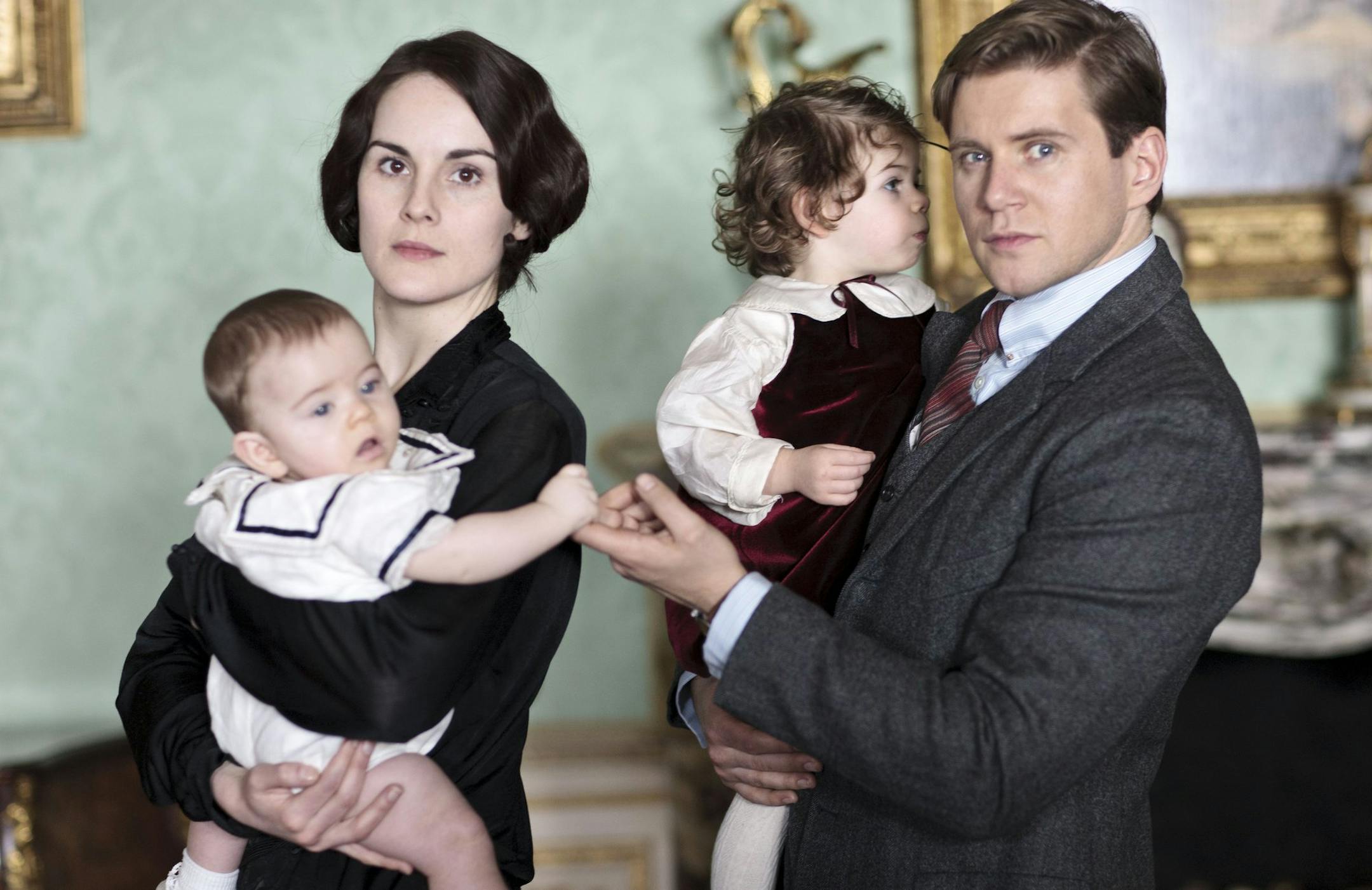 Michelle Dockery as Lady Mary and Allen Leech as Branson from "Downton Abbey: Season 4" to be broadcast January 5, 2014 on PBS. (Nick Briggs/Carnival Film and Television Limited 2013 for MASTERPIECE/MCT) ORG XMIT: 1147144