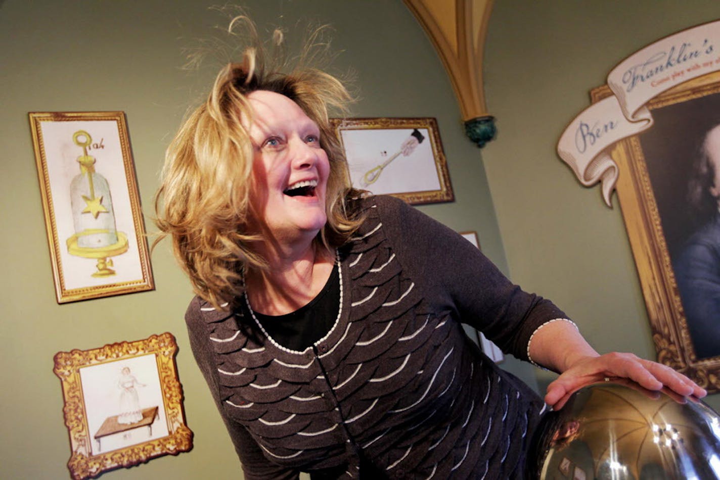 On assignment to wrote about the Bakken Museum, Kristin Tillotson got a hair-raising demonstration of static electricity.