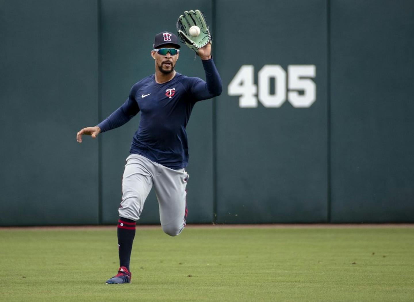 Byron Buxton worked out in Florida before sporing training was called off.