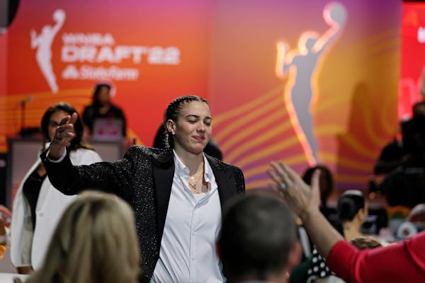 Emily Engstler was the fourth pick in the WNBA draft in 2022 by Indiana.