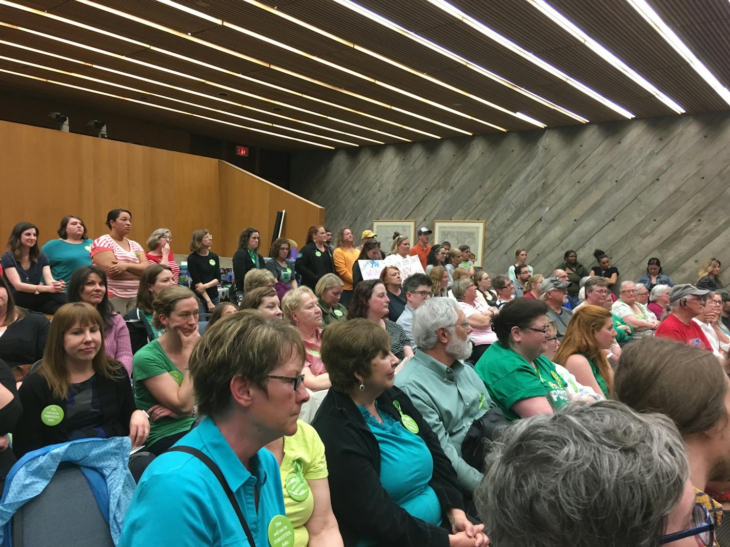 The chamber of the West. St. Paul City Council was packed for Monday night's meeting.