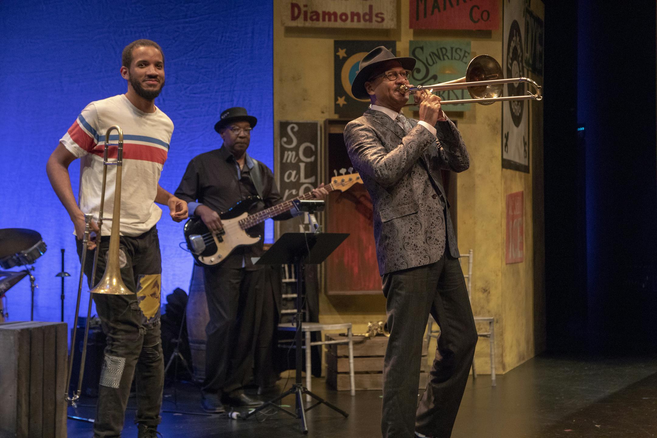 Musicians led by Delfeayo Marsalis entertained guests.
