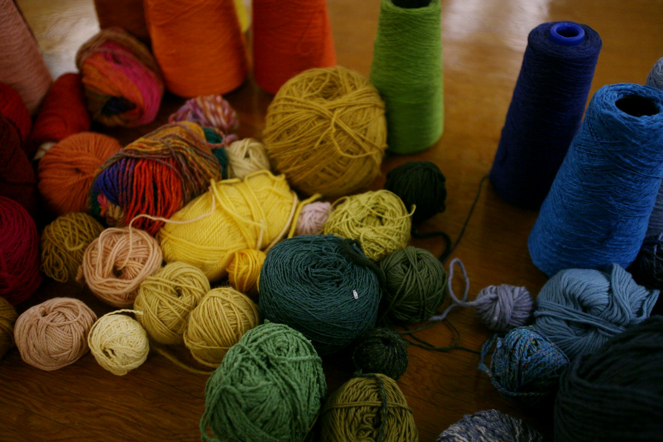 The raw materials for weaving and contemplation.