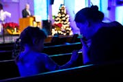 Christmas Eve service in 2022 at St. Paul’s Evangelical Lutheran Church in Minneapolis.