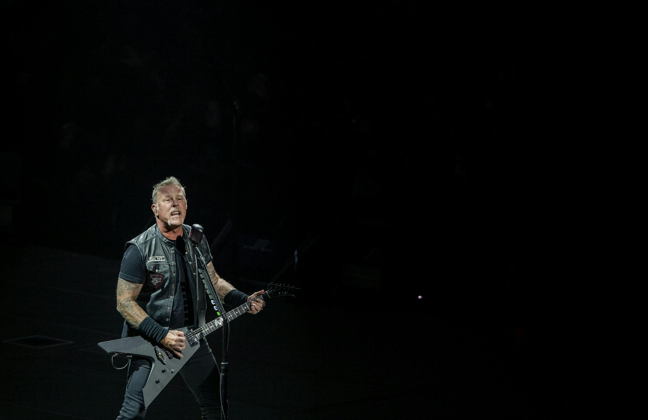 James Hetfield of Metallica performed at Target Center.