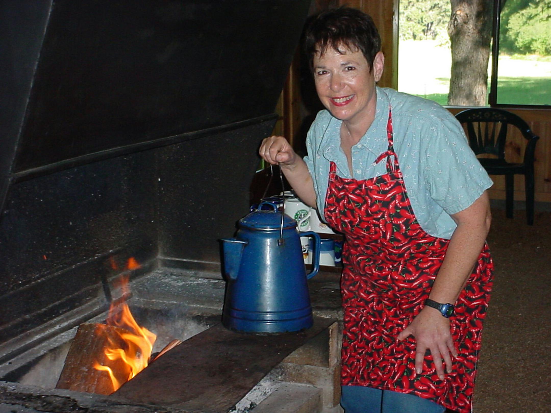 Sheryl Kayne working at Stehekin Valley Ranch, Stehekin, Wash.