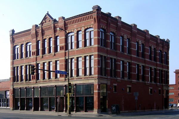 The 19th-century Day Block building in Minneapolis after renovation. This project won one of 10 2007 Minneapolis Heritage Preservation Awards.