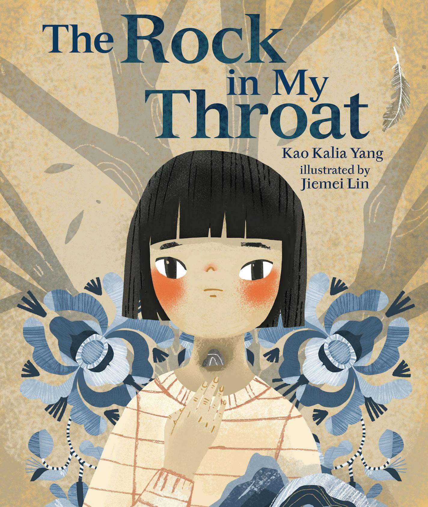 cover of book "The Rock in My Throat" depicts a Hmong girl