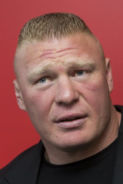 Former UFC heavyweight champion Brock Lesnar pauses for a photo after ruling out a return to mixed martial arts, ending three years of speculation abo