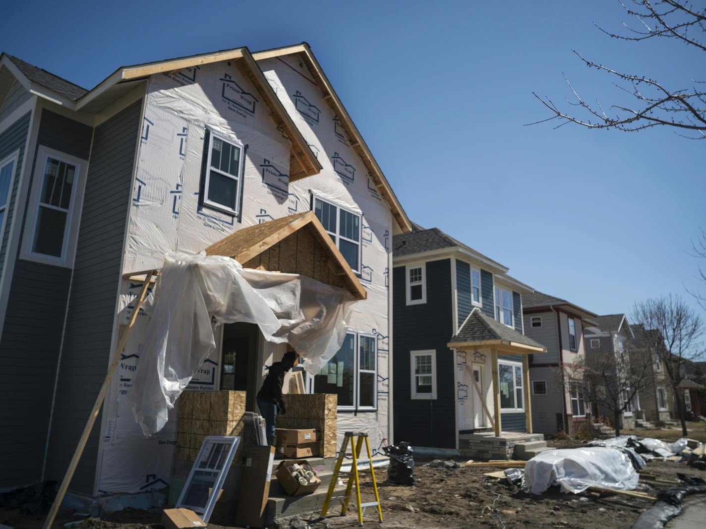 Minneapolis was once again the busiest city for builders in Minnesota. Homes in this development in North Minneapolis start at $299,000] Richard Tsong-Taatarii&#xef;rtsong-taatarii@startribune.com