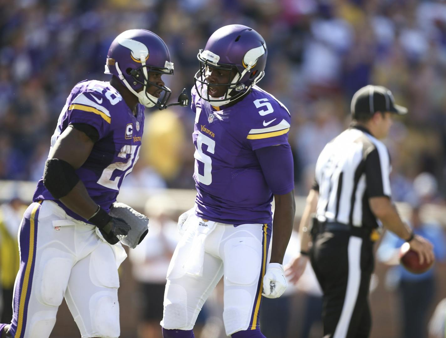 Adrian Peterson and Teddy Bridgewater
