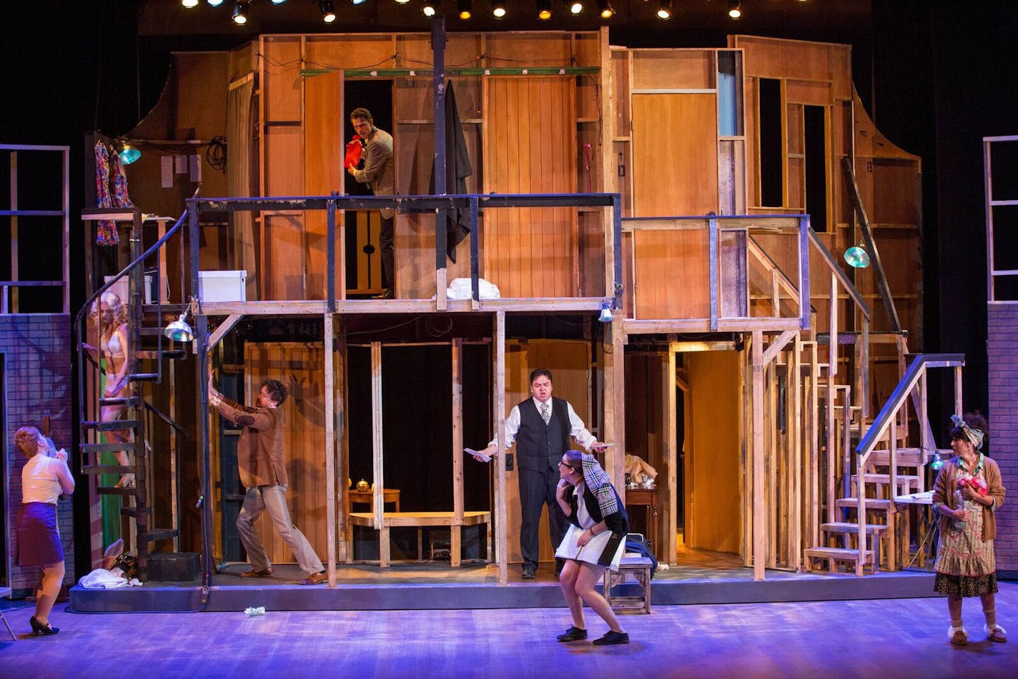 Chaos erupts backstage during Artistry's "Noises Off," all of which takes place during performances of a doomed farce.