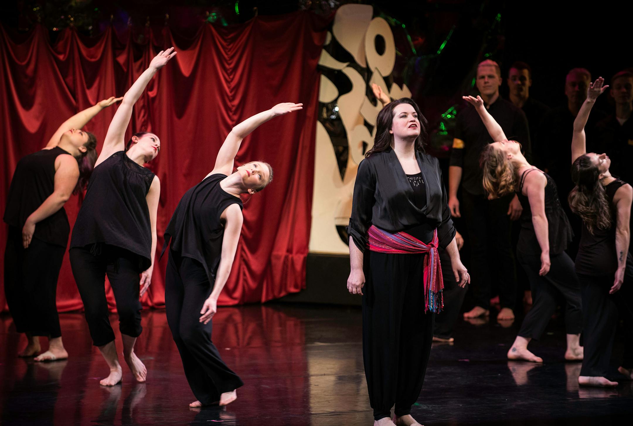 &#xec;Four Saints in Three Acts,&#xee; by composer Virgil Thomson and using the words of Gertrude Stein, was staged by VocalEssence in collaboration with Black Label Movement dance troupe. The performance at the Cowles Center in Minneapolis combined narration, choral parts, dance and music of a live orchestra.