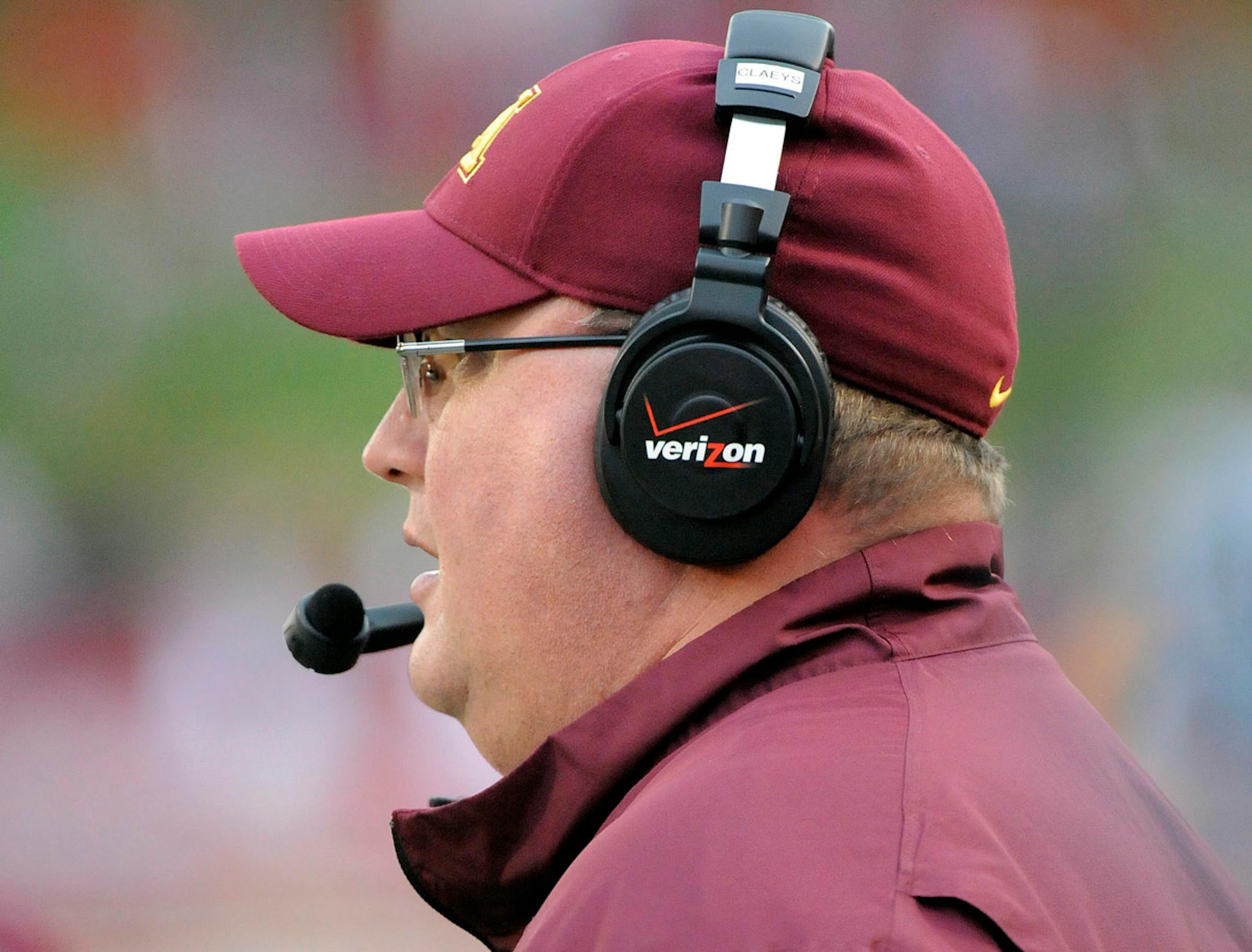 Minnesota's head coach Jerry Kill