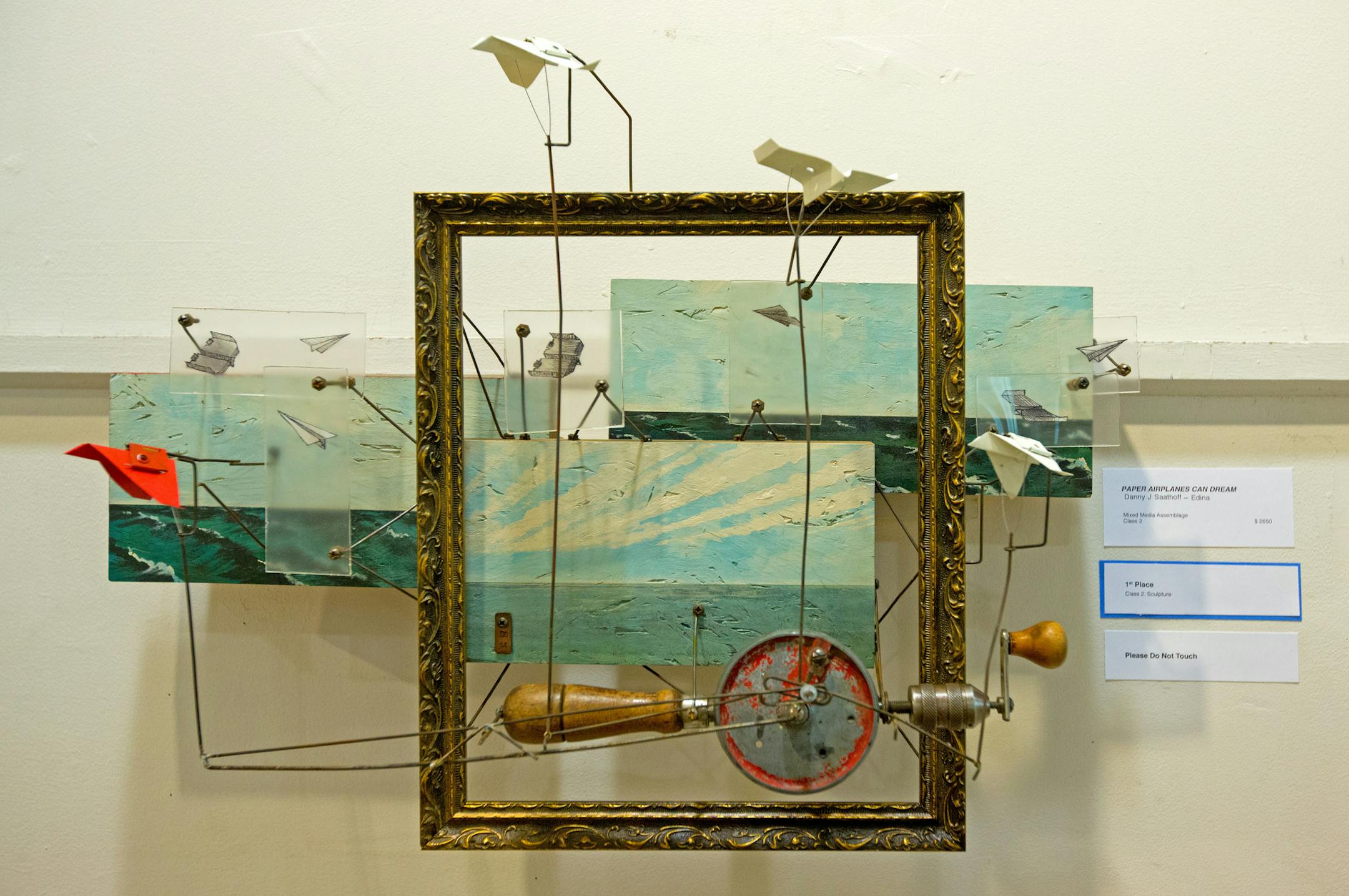 2) ‚ÄúPaper Airplanes Can Dream,‚Äù by Saathoff. This is an imaginative 3D collage with little sky paintings, bits of glass and paper airplanes. ] Review of Minnesota State Fair art show BRIAN PETERSON ‚Ä¢ brian.peterson@startribune.com Falcon Heights, MN 08/19/14