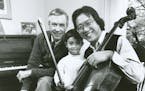 Yo-Yo Ma and son Nicholas appeared with Fred Rogers on MISTER ROGERS' NEIGHBORHOOD.
credit: Provided by Matt Bulvony