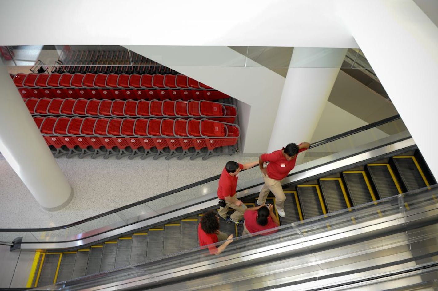 Mark Schindele, Target's senior vice president of merchandising and city stores, gives a tour of the not yet open downtown Chicago store, Tuesday, July 17, 2012. The store is set to open July 29. Photo by Chris Ocken