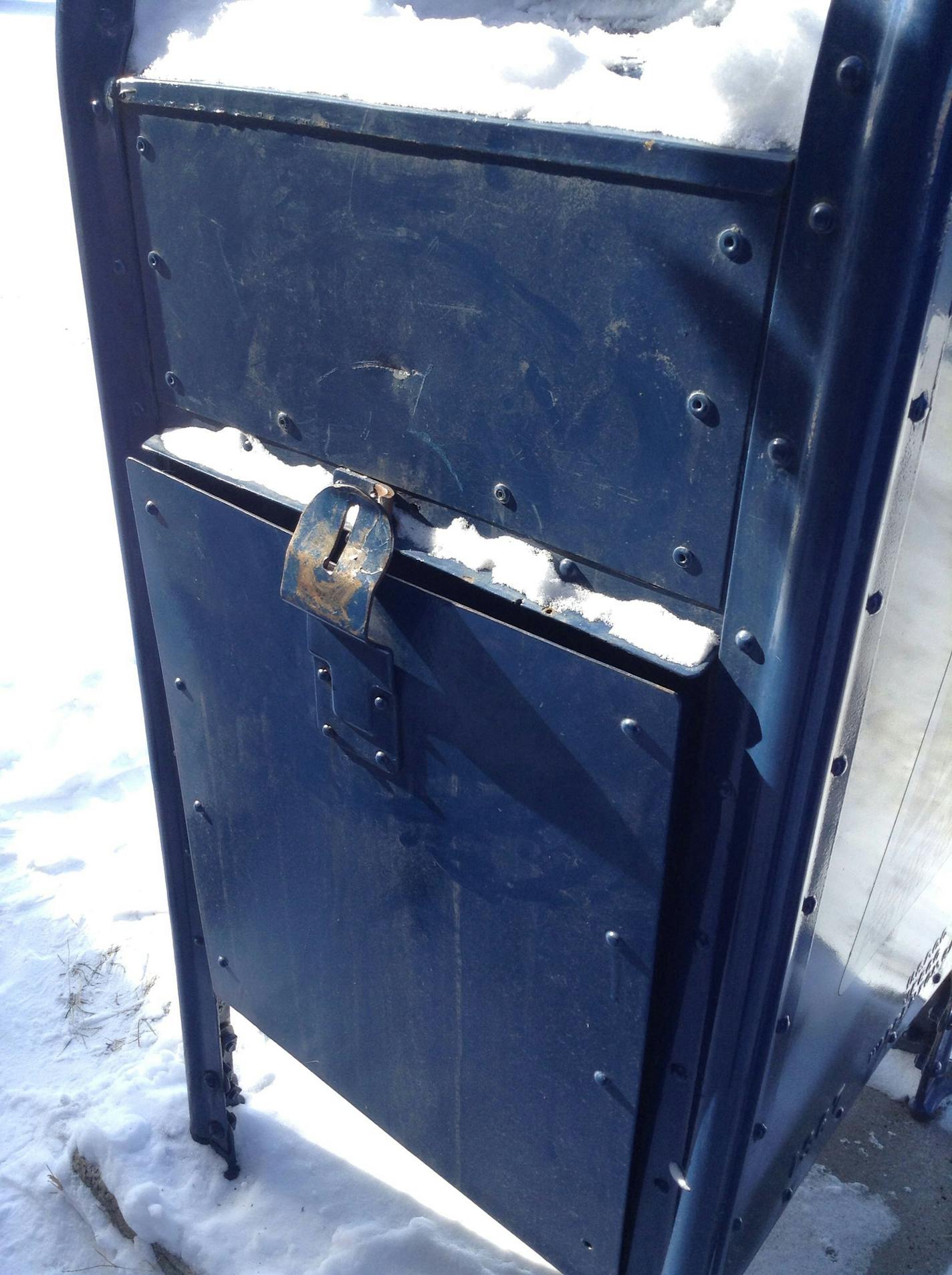 A mailbox in Big Lake was broken into around Feb. 3, the latest theft at a collection box in central Minnesota.