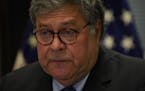 In this file photo, Attorney General William Barr provides an update on Operation Legend on Sept. 9, 2020, at a news conference at the Dirksen U.S. Co