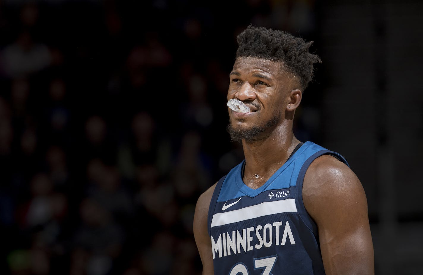 Minnesota Timberwolves Jimmy Butler (23). ] CARLOS GONZALEZ &#xef; cgonzalez@startribune.com - November 5, 2017 &#xf1; Minneapolis, MN &#xf1; Target Center, NBA, Minnesota Timberwolves vs. Charlotte Hornets