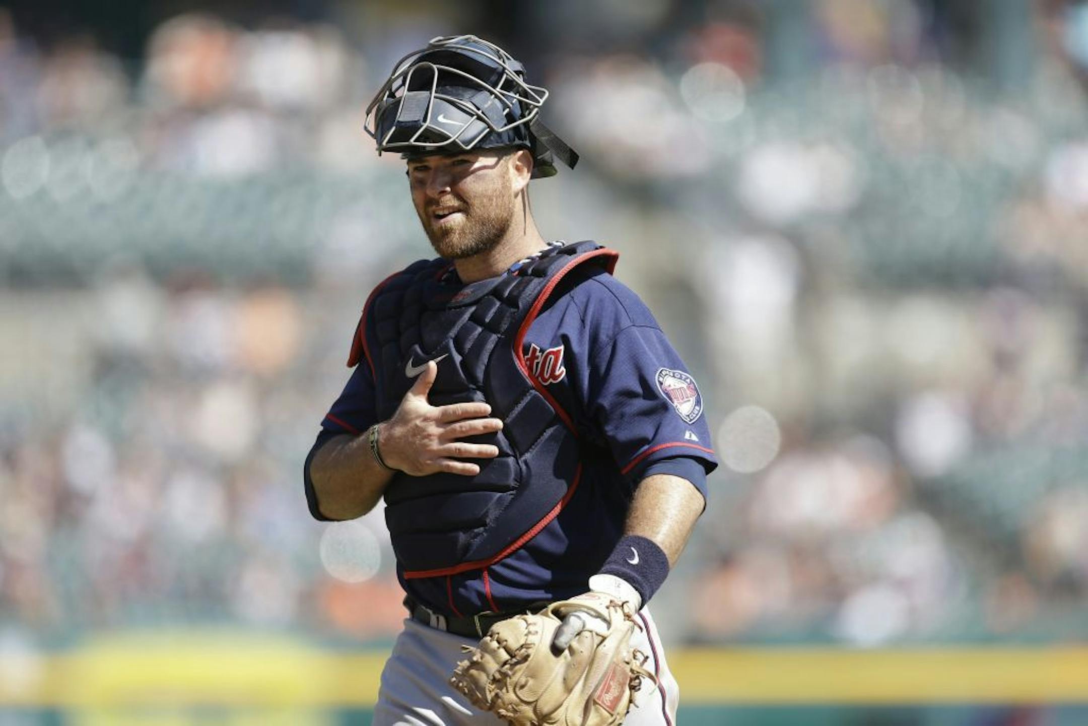 Minnesota Twins catcher Ryan Doumit