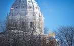 The Minnesota State Capitol dome was covered with snow and frost the day before the legislative session. ] GLEN STUBBE &#x2022; glen.stubbe@startribun