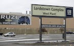 A sign is displayed at General Motors Lordstown West plant Tuesday, Nov. 27, 2018, in Lordstown, Ohio. Even though unemployment is low, the economy is