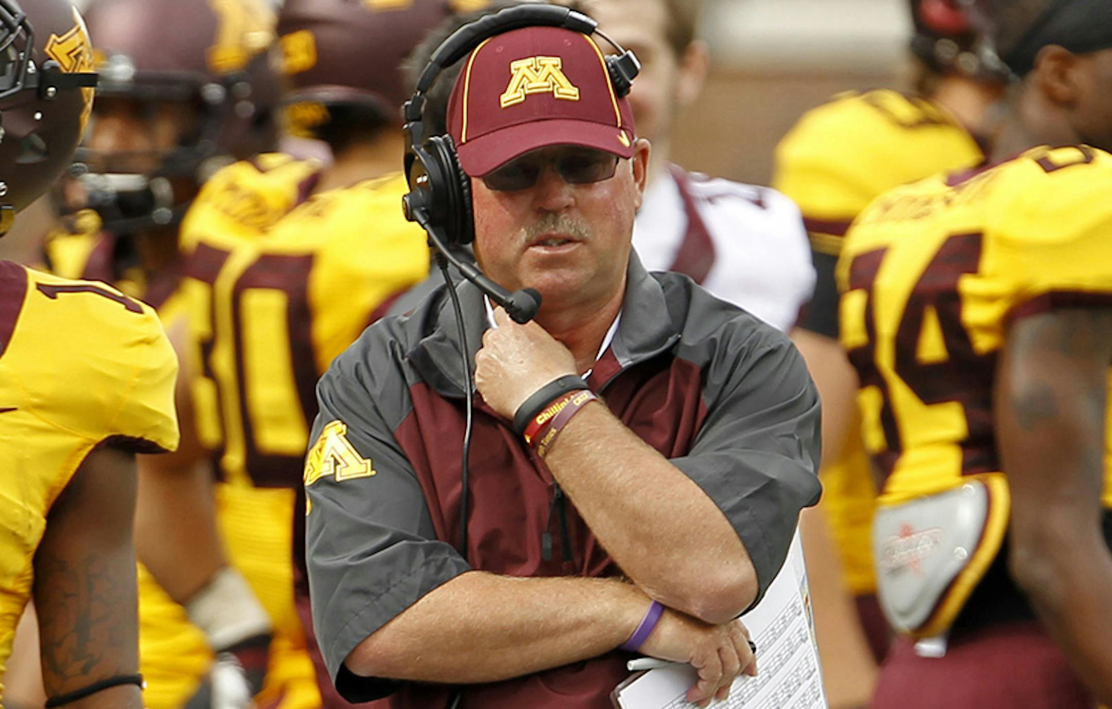 Minnesota head coach Jerry Kill