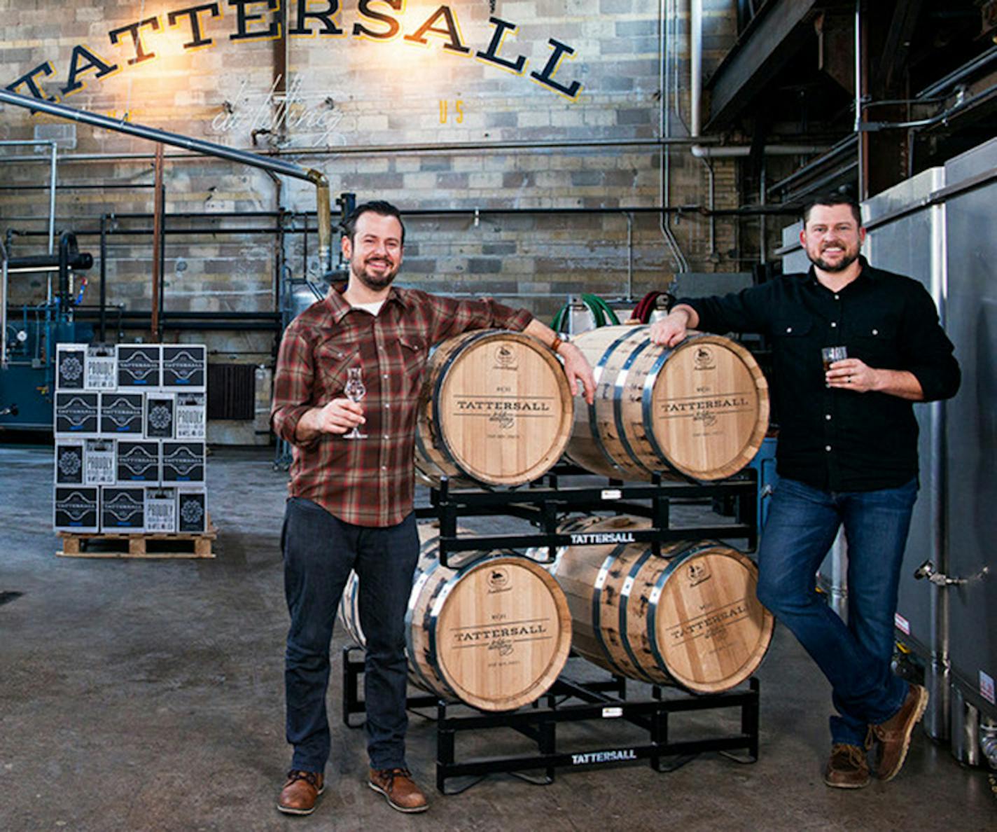 Tattersall founders Dan Oskey, the chief operator, at left, and Jon Kreidler, chief officer.