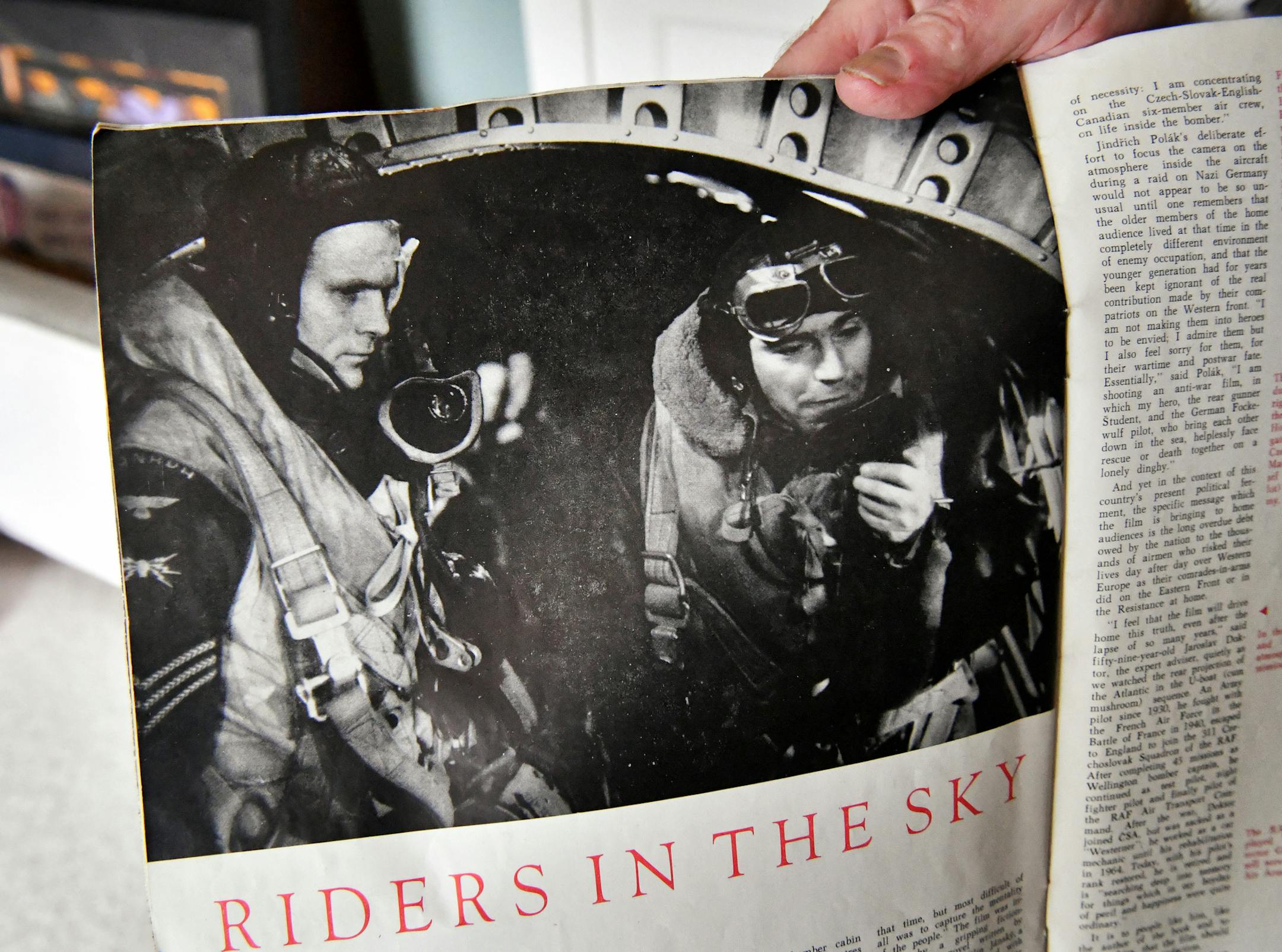 Winston Chrislock's character, left, as a Canadian RAF radioman in Czech filmmaker Jindrich Polak's 1968 movie Nebesti Jezdci (Riders in the Sky). It appeared in Czechoslovak Life from May 1968. ] GLEN STUBBE • glen.stubbe@startribune.com Tuesday, May 16, 2017 In 1968, Winston Chrislock was an American doctoral student doing research in Czechoslovakia when a Czech friend sent him to an Prague address. Thinking he was going to a black market rendezvous in the cash-starved Communist country