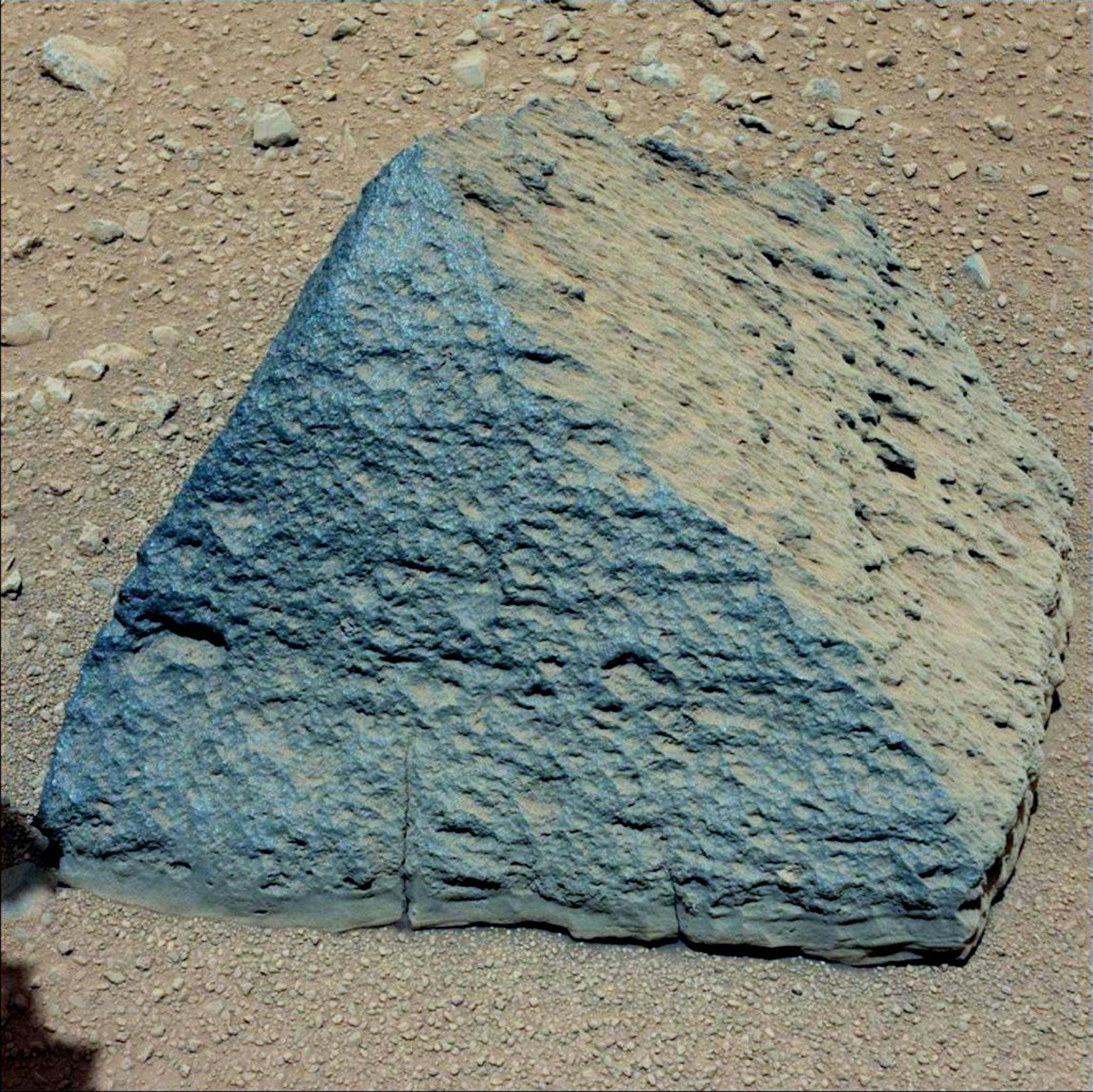 "Jake Matijevic" -- a pyramid-shaped chunk of rock that's proved to be a surprise, even to NASA.